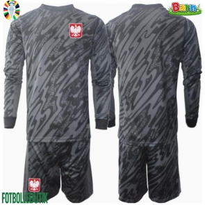 Polen Målvakt Bortaställ Barn EM 2024 Långärmad (+ Korta byxor)